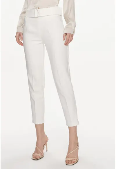Pantaloni dama - 303917647 - Bumbac/Poliester - Bej - Bej