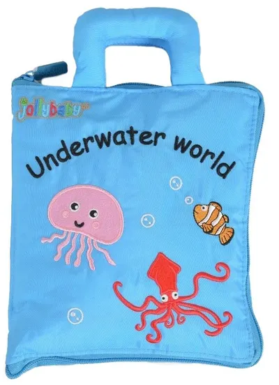 Geantă tip carte moale Jollybaby - Underwater World