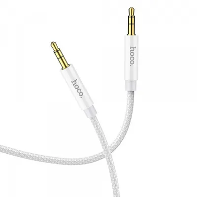 Cablu Audio 3.5mm - 3.5mm HOCO UPA19, 1m, Argintiu