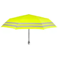 Umbrelă galbenă reflectorizantă, Perletti, 59x104 cm, colecția Perletti Technology