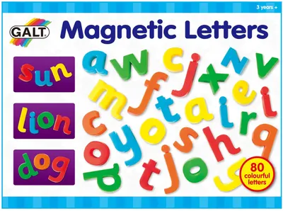 Litere magnetice Galt - Alfabetul englez, 80 de bucati