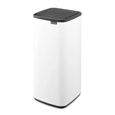 Coș de gunoi alb cu senzori de atingere din oțel 30 l Bo Touch – Brabantia