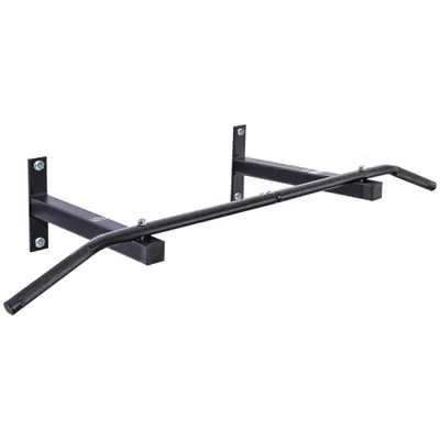 HOMCOM Bara Flotari la Perete Profesionala cu Schelet in Otel, 116 x 43 x 20cm, Negru