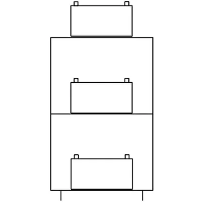 cadru baterii 18xNLBA100 - NLBA250 pana la 850x1650x590mm
