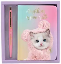 Set caiet cu pix Studio Pets - Pisoiul Mausi, în cutie