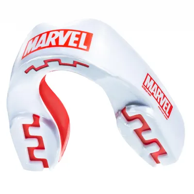 Proteza Safejawz Marvel Alb/Rosu