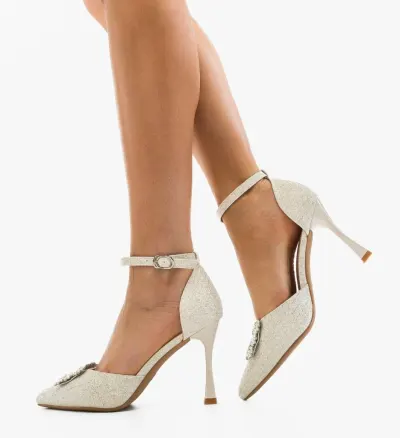 Pantofi dama Delgay Argintii