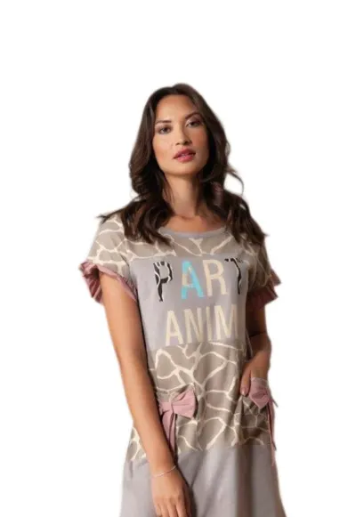 Camasa de noapte P1322 - Gri