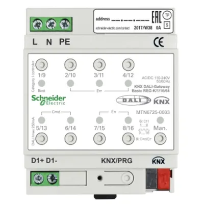 Gateway KNX DALI Basic REG-K/1/16/64