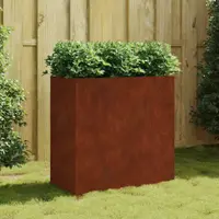 vidaXL Jardinieră, 40x80x80 cm, oțel corten