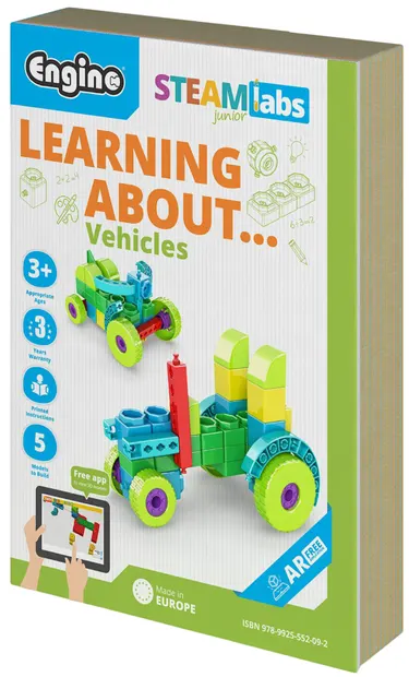 Set de construcție Engino Steamlabs Junior - Învață despre mijloacele de transport