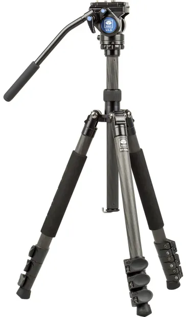 Stativ SIRUI - ET-1204, cu cap VH-5, 13-140cm, negru