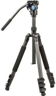 Stativ SIRUI - ET-1204, cu cap VH-5, 13-140cm, negru