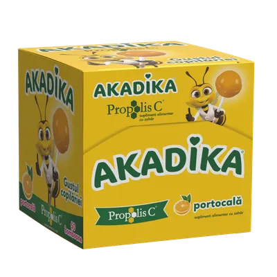 Akadika Propolis C portocala, 50 acadele, Fiterman
