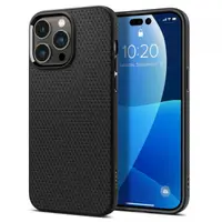 Husa pentru Apple iPhone 14 Pro Max, Spigen, Liquid Air Matte, Neagra ACS04813