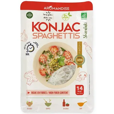 Spaghetti din konjac bio 180g Aromandise