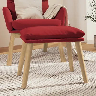 vidaXL Taburet, roșu vin, 45x29,5x35 cm, catifea