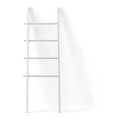 Scară decorativă albă din lemn masiv de plop Leana – Umbra