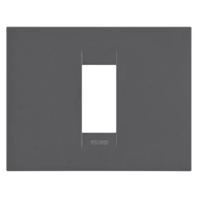 Placa ornament CProiector HORUS GEO - IN PAINTED TECHNOPOLYMER - 1 modul - SATIN BLACK - CProiector HORUS