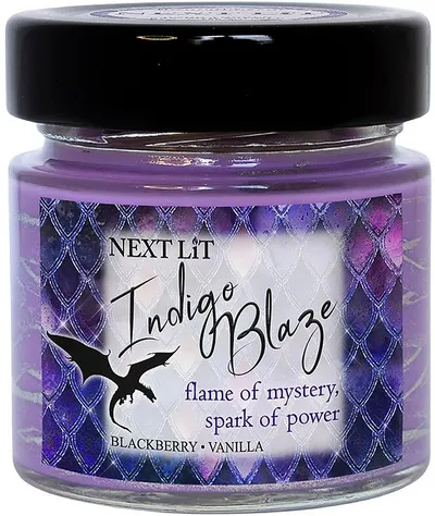 Lumânare parfumată Next Lit Dragon Fire - Indigo Blaze, 100 g
