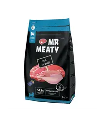 Hrană uscată căței digestie sensibilă vițel și prepeliță MR MEATY Puppies 3kg