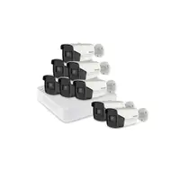 Sistem supraveghere exterior basic HikVision, 8 camere, 8 MP, IR 60 m, 2.8 mm
