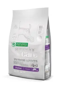 Superior Care White Dogs Grain Free Junior All Breeds cu Somon, 1.5 kg