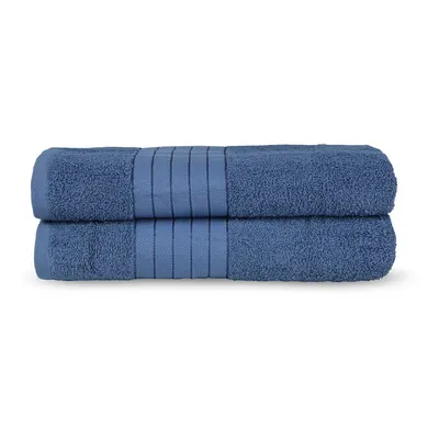 Prosoape albastre 2 buc. din bumbac din frotir 70x140 cm – Good Morning