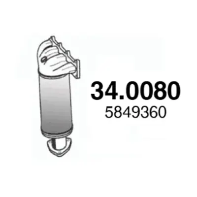 Catalizator ASSO 34.0080