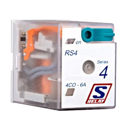 Releu miniatura RS, 4CC, 6A, Ub=110VDC, 14 pini