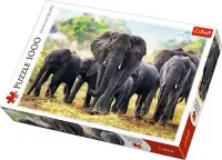 Puzzle Trefl 1000 piese - Elefanti Africani