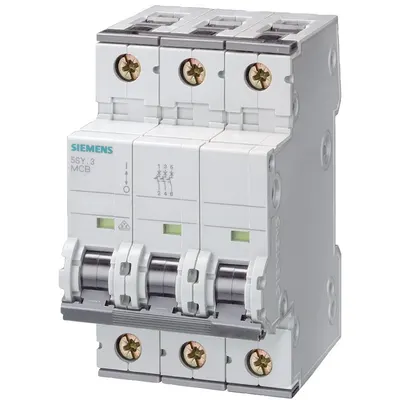 Siguranta automata 3P 63A 6kA curba C Siemens 5SY6363-7
