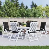vidaXL Set de perne pentru scaun cu spătar înalt 6 buc. Poliester