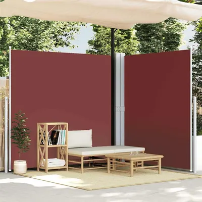 vidaXL Copertină laterală retractabilă, maro, 220x600 cm
