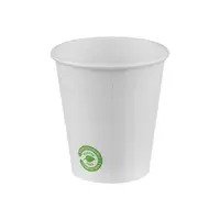 Pahare Carton Zero Plastic Albe 300 ml, 50 Bucati
