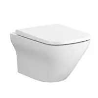 Vas WC suspendat Cersanit Larga K120-004, alb, si capac soft close inclus