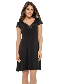 Camasa de noapte din modal CNV01NEG - Negru