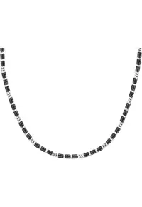 Colier SZS130 - Argintiu - Negru