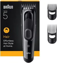 Mașină de tuns părul Braun - HC5530, 3-35 mm, Black/Mat