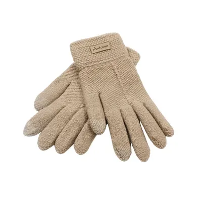 Mănuși damă, Antonio, cu funcție touch, culoare bej, one size