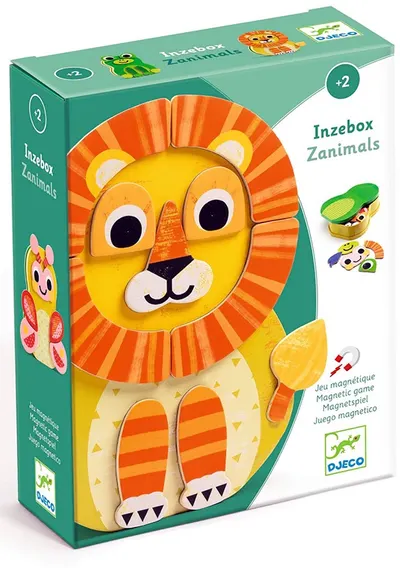 Set de joacă Djeco- Magneți din lemn, Zanimals