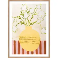 Tablou 52x72 cm Yellow Vase – Malerifabrikken