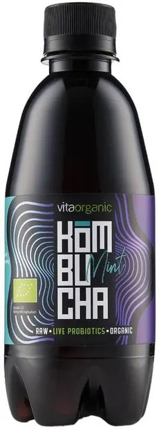 Kombucha cu mentă, 330 ml, Vita Organic