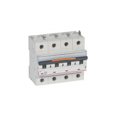 Siguranta automata MCB - DX³ - 25 kA - 4P 400 V~ - 20 A - D curba
