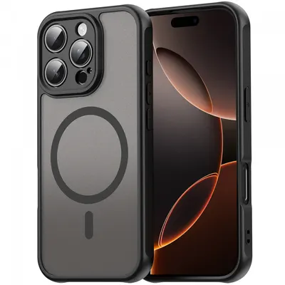 Husa MagSafe pentru Apple iPhone 11 Pro, Techsuit, HaloFrost II, Neagra