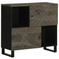 Gossi bufeta neagra 80x33x75 cm lemn masiv de mango