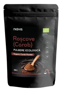 Roscove (Carob) Pulbere ecologica, 250g, Niavis
