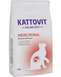 KATTOVIT Feline Diet Niere/Renal hrana uscata dietetica pentru pisici cu afectiuni renale 4 kg