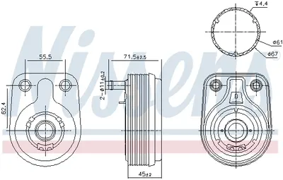 Radiator ulei termoflot potrivit HYUNDAI I30; KIA CEED, PROCEED, XCEED 1.4 11.16