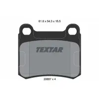 Set placute frana, frana disc TEXTAR 2068701